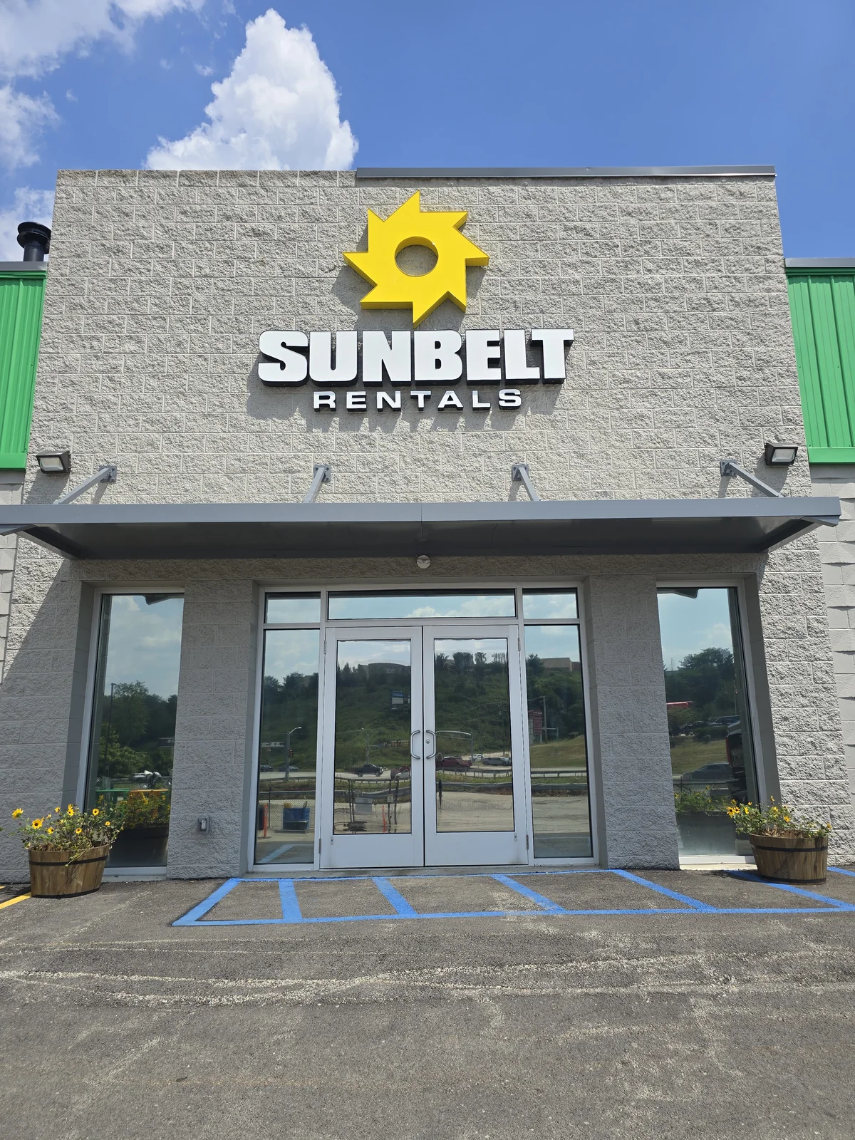 Commercial storefront window film installation completed by First Class Detail in Westmoreland County